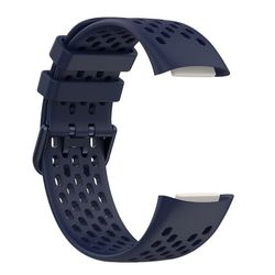 Silikonarmbånd for Fitbit Charge 6/5 DarkBlue