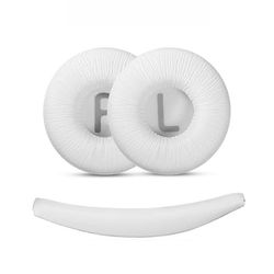 Öronkuddar och kudde för huvudbåge JBL T450/T500 BT, Tune600, 510BT, JR300 White
