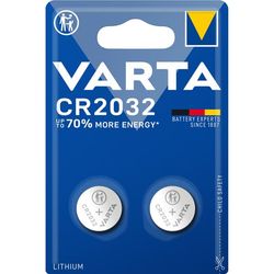 CR2032 3V Lithium knapcellebatteri 2-pak