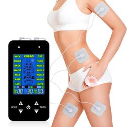 TENS maskin / Muskelstimulator med 15 massagelägen Black