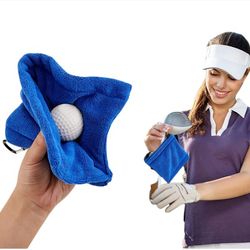 Golfbold Rengøringsklud | Mikrofiber Våffel Mønster Blue