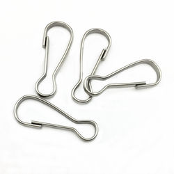 lanyard kroker lanyard clips karabinkroker 100-pak Silver 5.5 cm