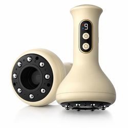 Elektrisk Cupping og Skrabnings Massager - Smart Vakuum Gua Sha Enhed med Varme