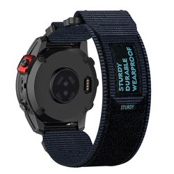 Garmin 26 mm nylonarmbånd med borrelås Blue