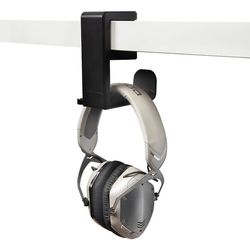 Hållare för Hörlur/Headset Svart Monterat på skrivbordsskiva