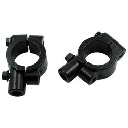 25 mm feste for bakspeil Motorsykkelstyre, 2-pakning Black M8 0.8 cm