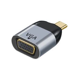 VGA Hunn til USB-C Hann Adapter - Aluminiumlegering Lyd Video Konverter