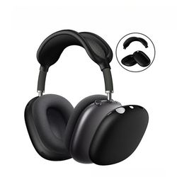 Öronkuddar, skyddsskal och kudde för huvudbåge för Airpods Max hörlurar Black