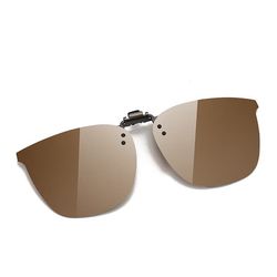 Polariserte Clip-on Solbriller - for Kjøring & Utendørs Brown