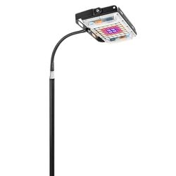 1,6m Stand Plant Light med Timer og Lysdæmper Black