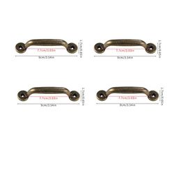 Skabsgreb i Vintage Design, 4-pak Bronze