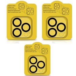 Deksel til iPhone-kamera i herdet glass, 3-pakning iPhone 15 Pro Max