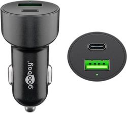 Dobbel USB-billader USB-C™ PD (strømforsyning) (48 W)