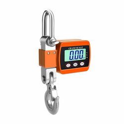 500 kg Digital Krænvægt - Kraftig Bærbar Hængevægt med LCD-Display, høj præcision til Industri og Lager Orange