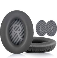 Öronkuddar för Bose QC35 I/II, QC25, QC15, QC 2 AE 2, AE 2i, AE 2w, SoundTrue, SoundLink DarkGrey