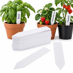 Planteetiketter / planteskilt for enkel planteidentifikasjon - 100-pakning White 10x2 cm