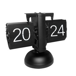 Automatisk Flip Klocka Vintage Black