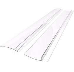 Gjennomsiktig komfyrlist, 61,5 cm 2-pack