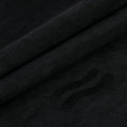 Selvklebende semsket stofflapp Black XL