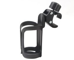 Roterbar flaskeholder for sykkel, svart