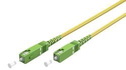 Fiberoptisk kabel (FTTH), Singlemode (OS2) Gul, gul (Simplex), 25 m
