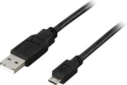 USB 2.0 cable, Type A ma, Type Micro B ma, 5-pin, 3m, black