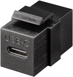Keystone-modul USB-C™-kontakt, USB 3.2 Gen 2 (10 Gbit/s), svart