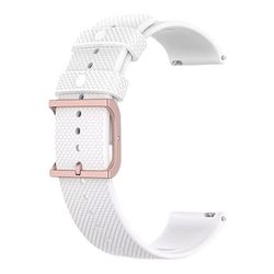 Bowener GRIT X Klokkebånd for Samsung Galaxy Watch 20mm White Samsung Galaxy Watch 5/Samsung Galaxy Watch 5 pro/Samsung Galaxy Watch 4/Samsung Galaxy Watch 4 classic/Samsung galaxy watch3 41mm/Samsung