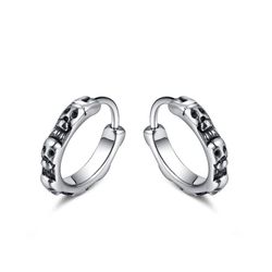 Vintage Skull Örhänge Silver