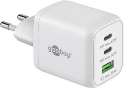 USB-C™ PD GaN multiport snabbladdare Nano (65 W) vit