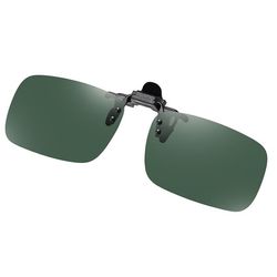 Polariserte Clip-on Solbriller: Ultimativ UV400 Beskyttelse DarkGreen
