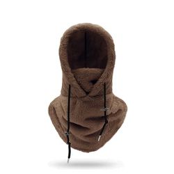 Balaclava vinter ansigts- og halsmaske DarkBrown