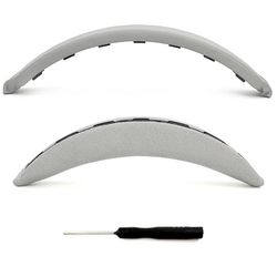 Ersättningshuvudband Kudde kompatibel med Bose QC35/QC35II/QC45/QC SE Hörlurar med Skruvmejsel Grey