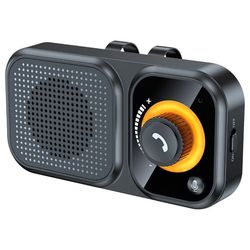 BT17 solskjerm handsfree bilkit – Bluetooth 5.4+EDR for handsfree samtaler og navigasjon, 3W høyttaler, 17-20t taletid, innebygd oppladbart batteri