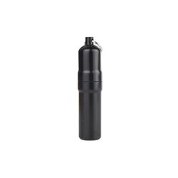 Portabelt Förseglat Cigarettfodral - Aluminiumlegering, Vattentätt, Rymmer 5 Vanliga Cigaretter Black