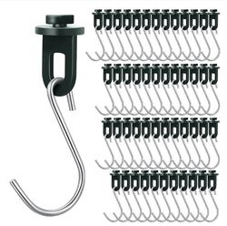 Drivhusklemmer med S-kroge, 50-pak