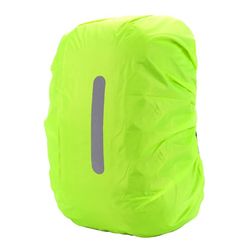 Regntrekk for ryggsekk med reflekslist Green M