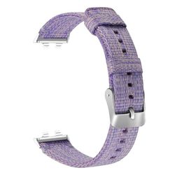 Nylonflettet reim kompatibel med Huawei Band 11/11 Pro – metall smalt spenne for behagelig sport- og daglig bruk, pustende komfort og flere fargevalg Purple