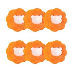 Hårfjerningsball for vaskemaskin 6 stk Orange