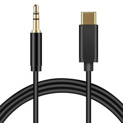 Type-C till 3.5mm ljudkabel för hörlurar, bilstereo och Bluetooth-enheter - 1M/2M 2m