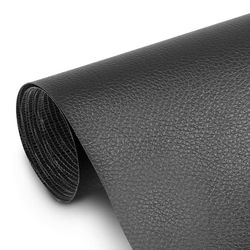 Selvklebende lappesaker i syntetisk lær 50x138 cm Black