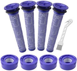 For- og etterfilter til Dyson V7/8 4+4 stk Blå