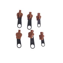 Glidelåsreparasjonssett, 6-pack, Universal Glidelåsfikser coffee
