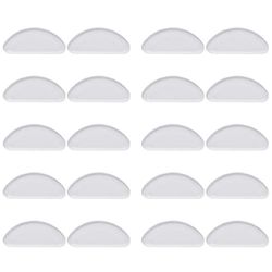 Neseputer for briller 10 par Transparent 15x7x1 mm