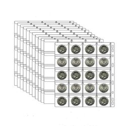 Myntsamlingsalbum med 20 lommer (4,5x4,5 cm)