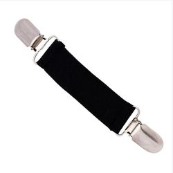 Vintage Dubbeländad Anknäbbs Tröja Clip Sjal Kofta Clip Black