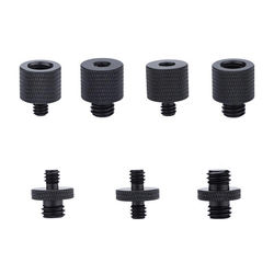 Kamerastativ med skrueadapter 1/4" til 3/8", 6-delt Black