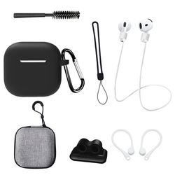 AirPods 4:e generationen åttadelars set i svart