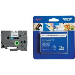 Tape TZE-231S 12mm Svart på Vit