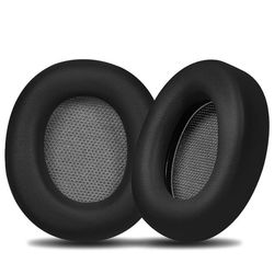 Udskiftningsørepuder kompatible med Beyerdynamic Lagoon ANC hovedtelefoner - Sort (2 stk. med spænde)